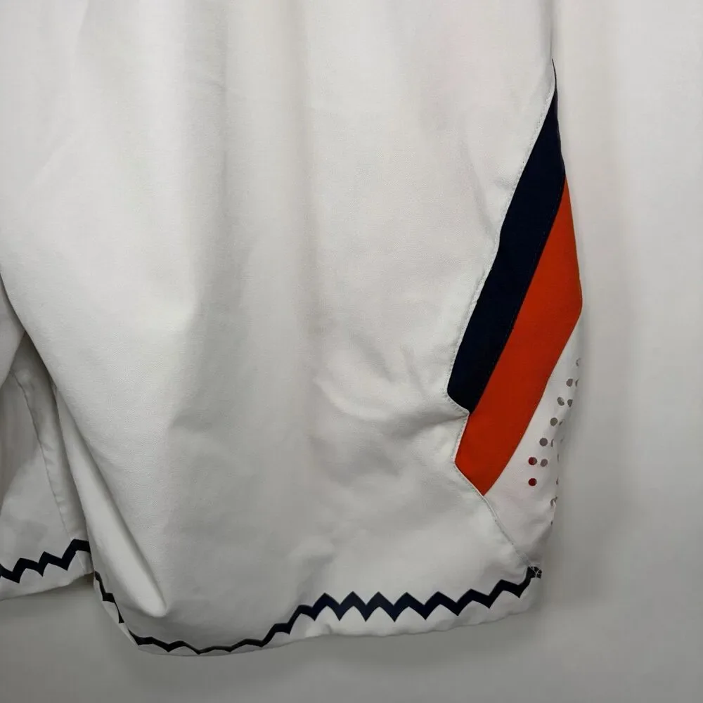 Illinois Fighting Illini Nike Basketball Shorts Mens Large White Orange 32x12
